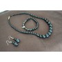 Black Stone Jewellery Set
