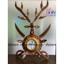 Deer Horn Wooden Clock