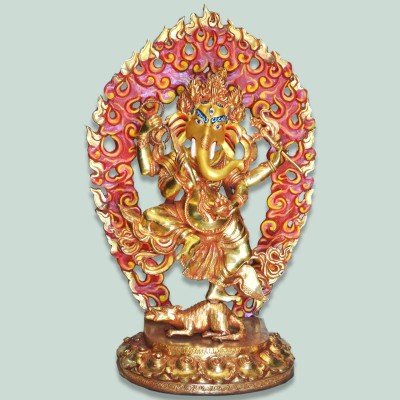 Full Gold Plated Ganesh Statue
