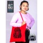 Multi Purpose Tote Bag Red with Kumari Print