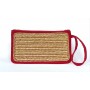 Red/Golden Bead Embroidered Wristlet